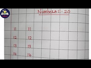 Writing Numbers 11-20 in column book | Numbers 11-20 | Numbers | TEACHERS World of WONDERzzz