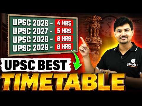 Best Timetable for UPSC Aspirants 💯 | UPSC Clear karna hai? Aise banao apna Timetable ⏰