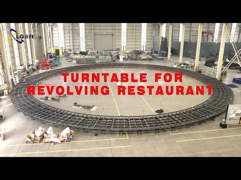 30m diameter 20ton capacity turntable for Revolving cafeteria