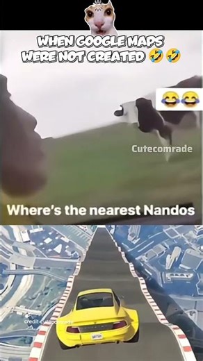 Asking Cow for Directions Instead of Google Maps 😂 #shorts