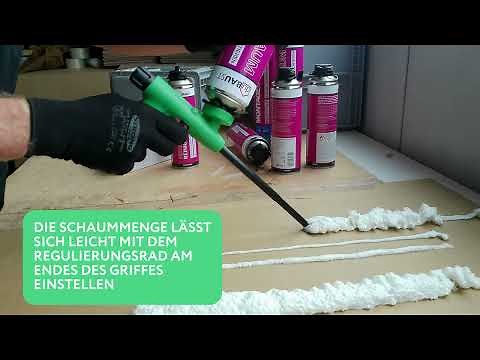 PU-Schaumpistole Standard – Präzises und sauberes Arbeiten mit PU-Schaum