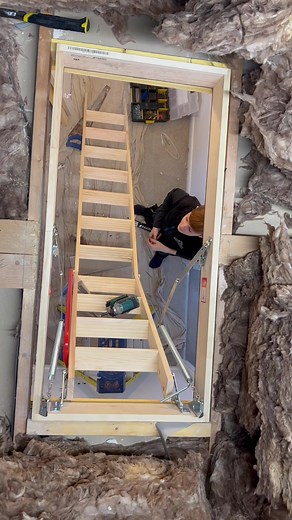 Ramsay loft ladder install ✔️ #loft #loftladder #joinerywork #tradesman #foryou #foryoupage | Precision Joinery & Carpentry