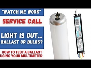 Fluorescent Light is Out - Ballast or Bulbs / How to Test #maintenance #electrical #watchmework