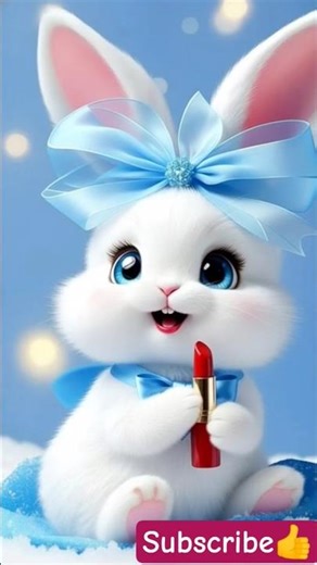 Rabbit ne kiya khud meckup 👍#trending