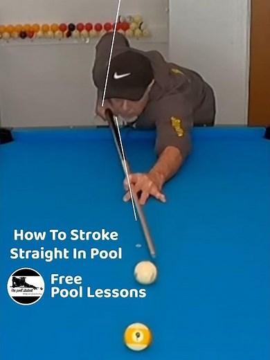 How to stroke straight in Pool (Free Pool Lessons)
