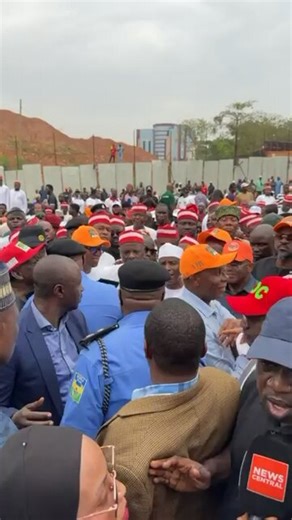 Live from INEC headquarters, Abuja.Obi,Kwankwaso,Atiku,Tambuwal,Amaechi,Mark,Dino, and others lead a peaceful protest.