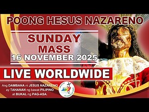 LIVE: Quiapo Church Online Mass Today • 16 November 2025 • SUNDAY MASS
