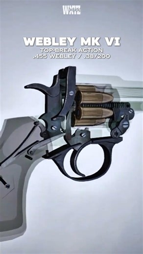 Webley Revolver Mechanism Animation #Shorts