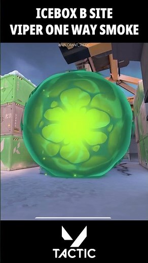 Icebox Defense Viper B Site One Way Smoke Setup | Valorant Tactic