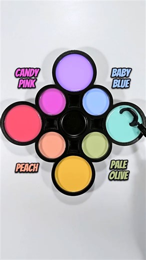 Warm Pink + Baby Purple + Blizzard Blue + Butterscotch - Warm vs Cool Shift
