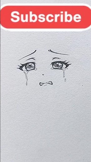How to sketch cry anime girl step by step #drawsoeasyanime #howtodraw #drawinganime