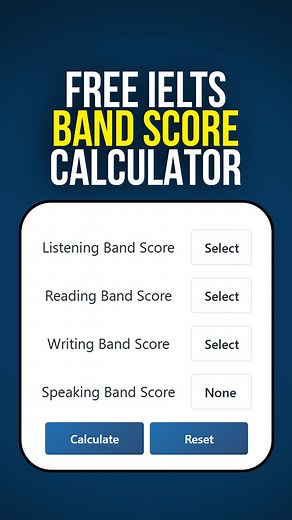 IELTS Advantage on Instagram: "Instantly calculate your IELTS band score with our free tool—try it now!"