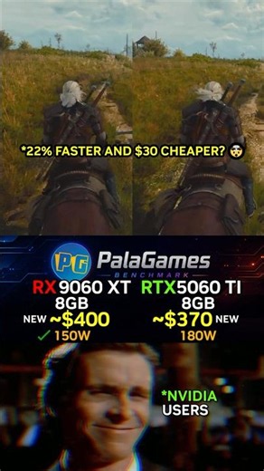 RX 9060 XT 8GB vs RTX 5060 Ti 8GB — WORTH THE $30 DIFFERENCE 🤔 1080p Cinematic Benchmarks