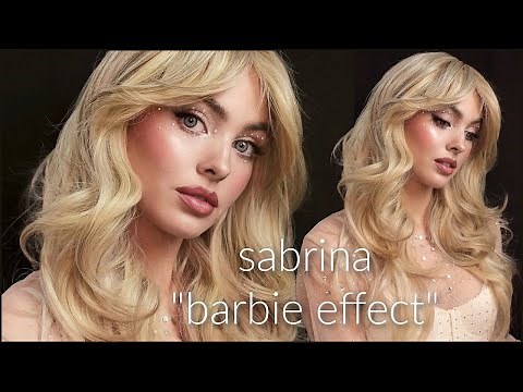 Sabrina Carpenter Makeup Tutorial🎀👱🏼‍♀️THE BARBIE EFFECT