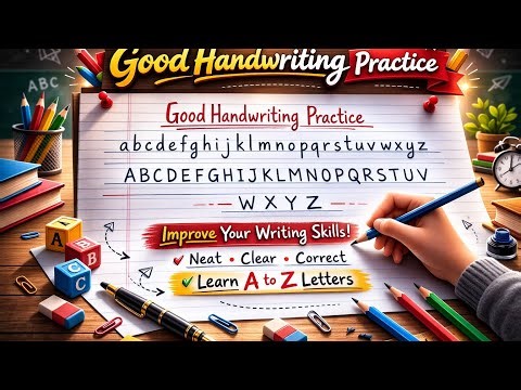 Master A to Z Beautiful Handwriting | Step-by-Step Calligraphy Tutorial । How to write beautiful 🖊️