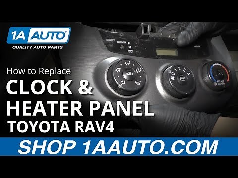 How to Replace Clock & Heater Control Panel 05-16 Toyota RAV4