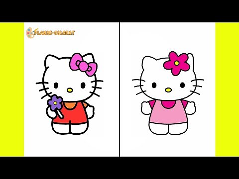 Cum Să O Desenezi Pe Hello Kitty | Usor Pas cu Pas Tutorial pentru Incepatori