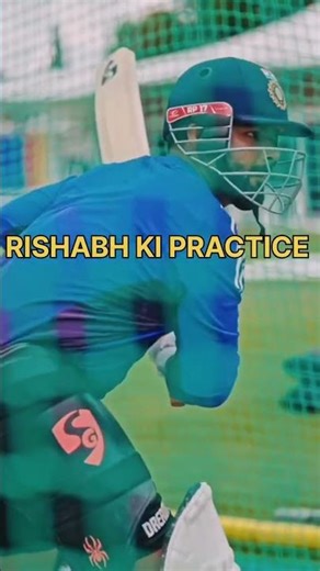 RISHABH PANT KI SHURU HUI PRACTICE #RISHABH #viralvideo #trending #practice #teamindia
