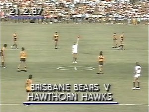 Brisbane Bears 1st ever practice match highlights, and overview of 1987 Panasonic results