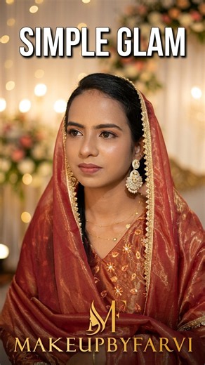 Simple bridesmaid makeup look 💄| Makeup by Farvi #bridesmaids #makeup #shorts