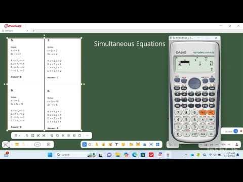 SIMULTANEOUS EQUATION: HOW TO SOLVE SIMULTANEOUS EQUATION WITH THE CASIO CALCULATOR