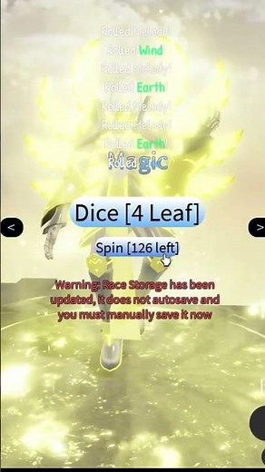Spinning in Clover Retribution everyday until i get Dark or Light magic | Day 1 (177 Spins)