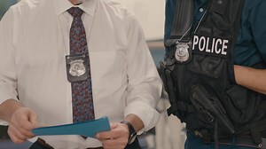 Case File Briefing With Two Police Officer Stock Footage SBV-349887948 - Storyblocks