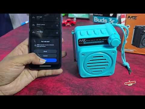 MZ M3 Portable Bluetooth Radio Speaker | Dynamic Thunder Sound, Deep Bass, 5W Output