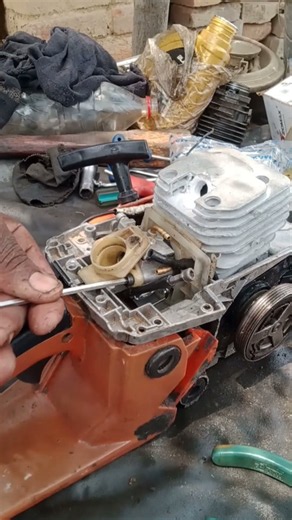 ENGINE OPEN 😱PISTON RING FITTING 🔧FULL CHAINSaw REPAIRCOMPRESSION / STARTING PROBLEMSMOKE /