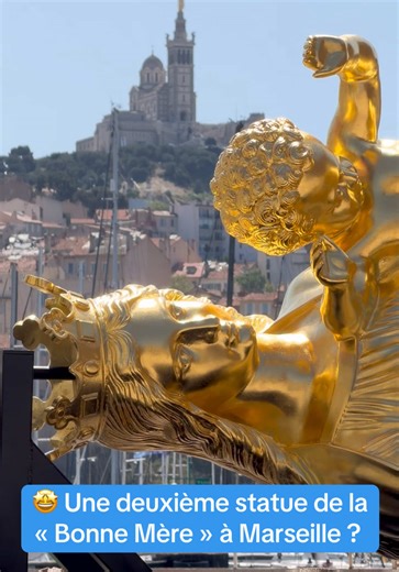 Une deuxième statue de la « Bonne Mère » en cours d’installation à #Marseille : elle sera visible à l’entrée du Vieux-Port #fy #pourtoi