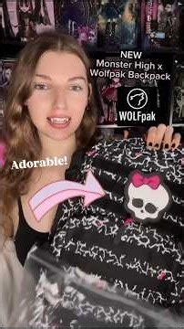 Unboxing NEW Monster High Backpack! 🎀 Wolfpak Bag
