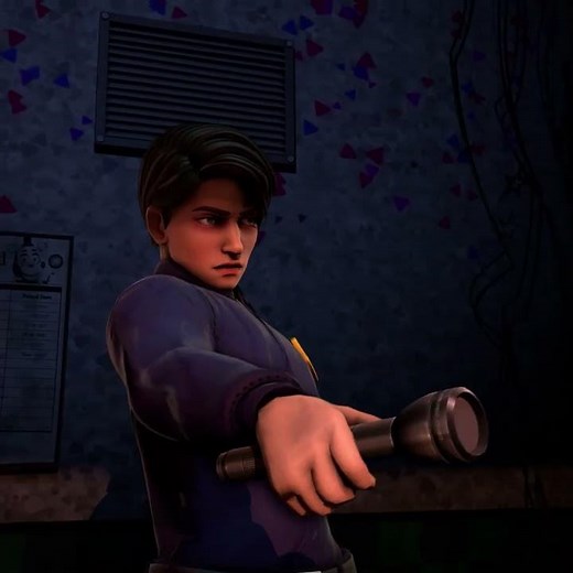 Withered Foxy reveals nightguard FNaF in Real Time Animated