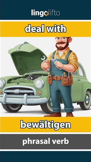 🇬🇧🇩🇪 deal with - bewältigen : learn English : Lernen wir Englisch : vocabulary builder