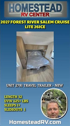 2027 Travel Trailer #2781 www.homesteadrv.com