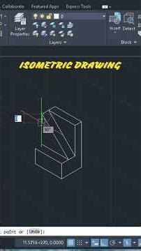 AutoCAD tutorial 🪄| Isometric drafting | ‪@Learn_easilyhere‬ #shorts