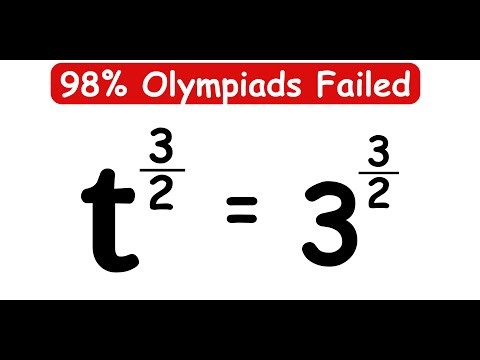 GERMANY OLYMPIADS || How to SOLVE for t? #maths