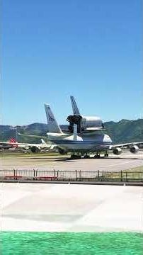 Amazing NASA Boeing 747 takes off carrying the Space Shuttle