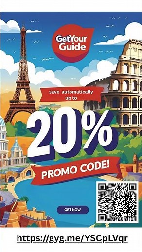 Get 20% OFF on Tours & Activities 🌍 | GetYourGuide Promo Code 2025 #shorts