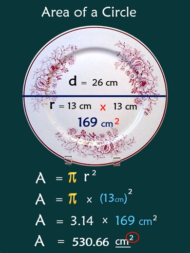 Calculate Circle Area from Diameter in 1 Minute!