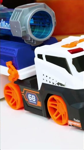Toy Truck at the Gas Station! Who Will Be the New Customer?