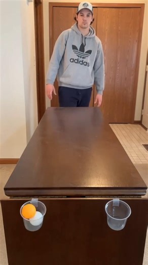 Impossible Ping Pong Trick Shot | Double Cup Challenge 😱🏓#satisfying #trickshots #youtube #shots