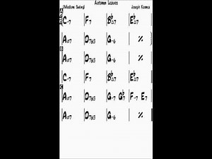 Autumn leaves Gm backing track (bass & drums)