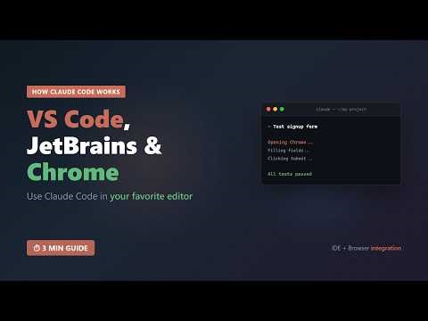 Claude Code — VS Code, JetBrains & Chrome: Use Claude Everywhere