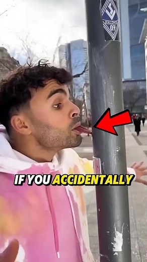 Tongue stuck to Frozen Pole? Don't PANIC! 😱🥶