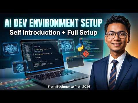 AI Development Environment Setup + My Self Introduction | June Super 30