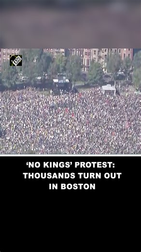 ‘No Kings’ Protest against Trump: Thousands gather in Boston for protest #NoKingsProtest #Trump #Boston | Asian News International (ANI)