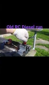 RC Diesel engine run