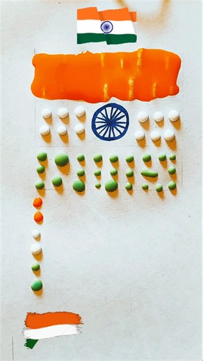 India 🔥 flag 🇮🇳 colour mixing video #independenceday #video #flagdrawing #nationalflag #colourmixing