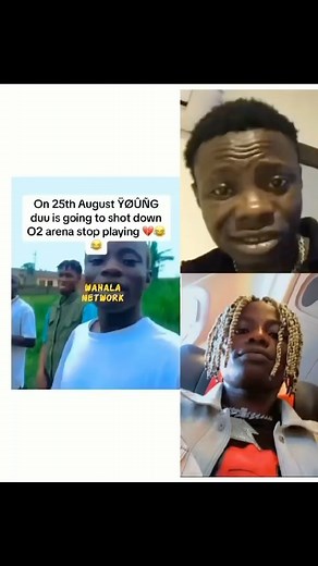 91K views · 57 reactions | Wahala Jam Network! Young duu is going to shut down O2 arena 樂樂‍♂️‍♂️‍♂️‍♂️‍♂️ | Wahalanetwork | Facebook