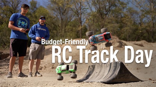 We put together a simple, budget-friendly RC track day at Badlands Offroad Park using a couple ARRMA GRANITE GROM's and two Pro-Line Racing Big Air Triple ramp sets. It only took a few minutes to set up a small course, and it ended up being a fun way to run some laps and hit a few jumps without needing much space or gear. The ARRMA GRANITE GROM is a compact 1/18 scale truck that comes ready to go with a battery, USB-C charger, and radio. It’s easy to pack, easy to hand off to anyone who wants a 